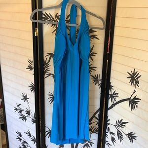 Tracy Lynn Halter Dress Blue Mini Dress